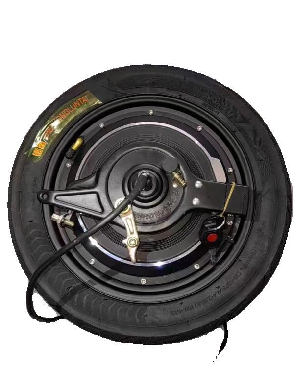 Electric Vehicle 350W 48V 14X2.50 Brushless Hub Motor with Drum & Expansion Brakes - New Standard