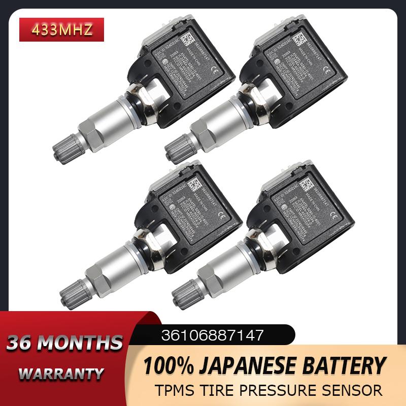 Датчик давления в шинах TPMS ДЛЯ BMW X3 X4 X5 X6 X7 ДЛЯ BENZ 688714001 36106887147 A0009052102 433 МГц 4 PIECES