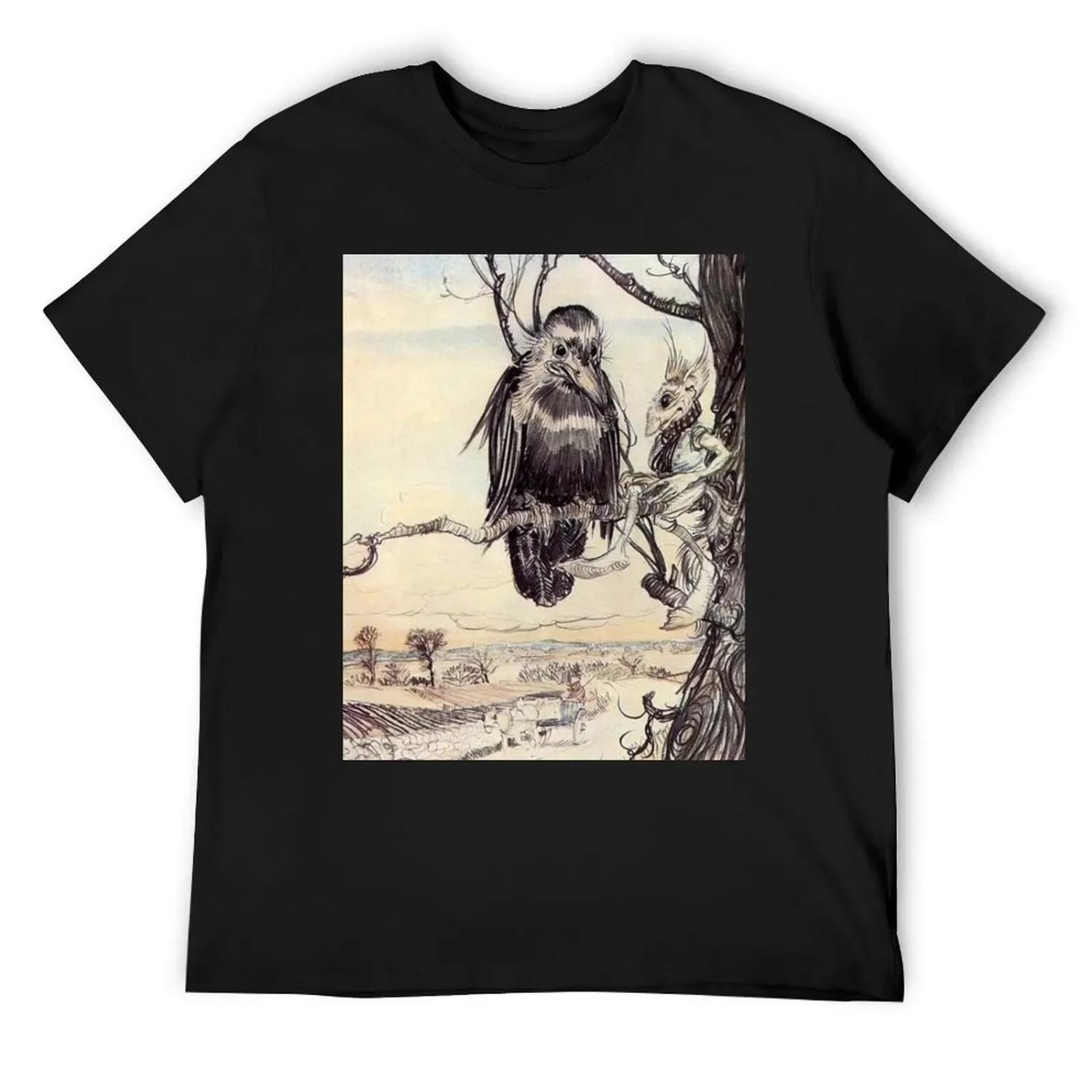 The Gossips - Arthur Rackham T-Shirt oversized new edition mens t shirt XXXXXL чёрный