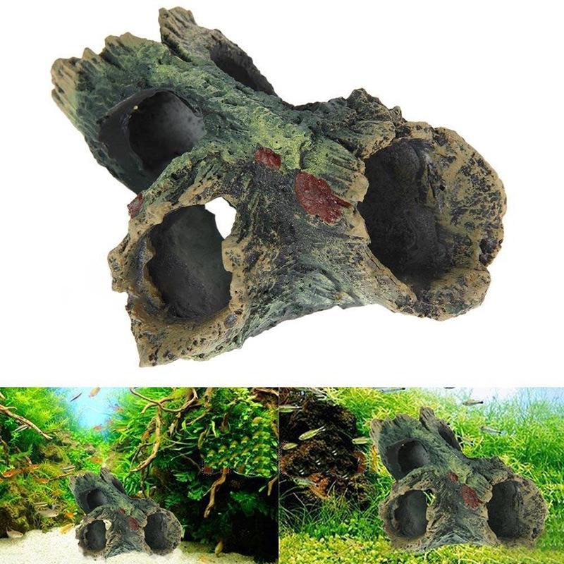 Cross-Border Resin Driftwood Fish Tank Ornament: Aquarium Hiding Cave & Deadwood Simulation