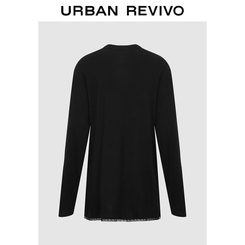 UR Women's Lace Patchwork Long Sleeve T-shirt