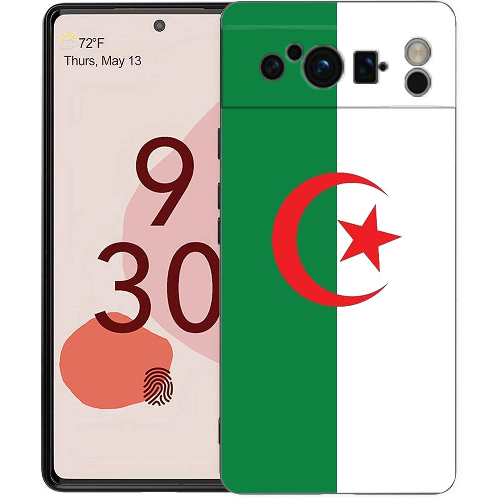Algeria Passport Phone Case For Google Pixel 10 9 8 7 6 Pro XL 9A 8A 6A 7A 5G Soft Shockproof TPU Black Cover