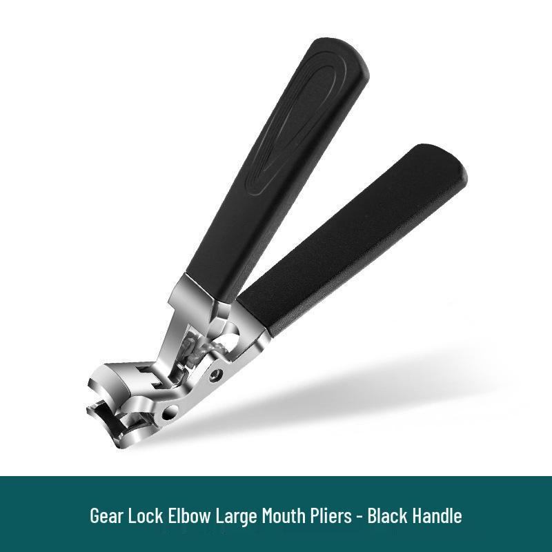 

Curved Stainless Steel Toenail Clipper Set with Long Handle and Large Grip Single Unit