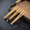 Handmade Bamboo Tea Clip with Tassel - Anti-Scalding, Non-Slip Tweezers for Kung Fu Tea Sets