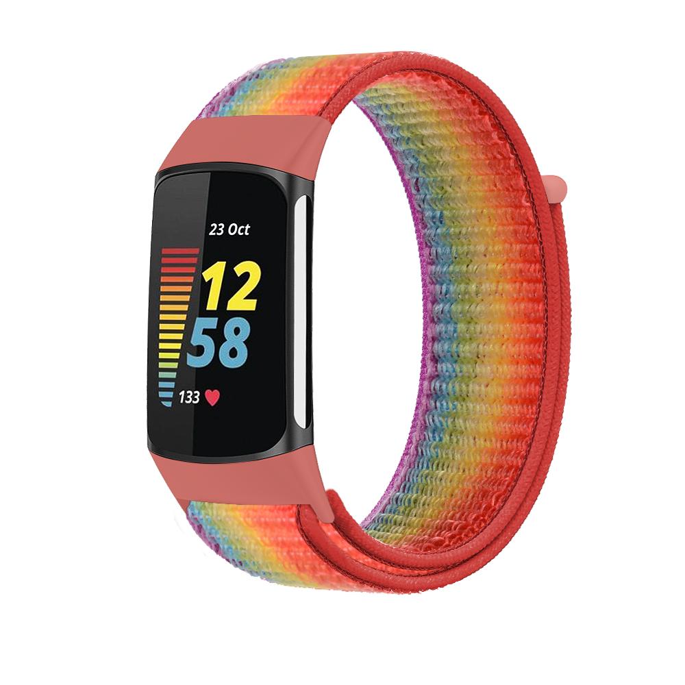 Nylon Strap for Fitbit Charge 6 Smart Watch Sports Nylon Weave Loop Bracelet Wristband Correa Pulsera for fitbit Charge 5 Band