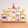 1pc Accessory Doll House Simulation Bogu Frame Model Miniatu Re Living Room Storage Rack Display Cabinet Ornaments Diy