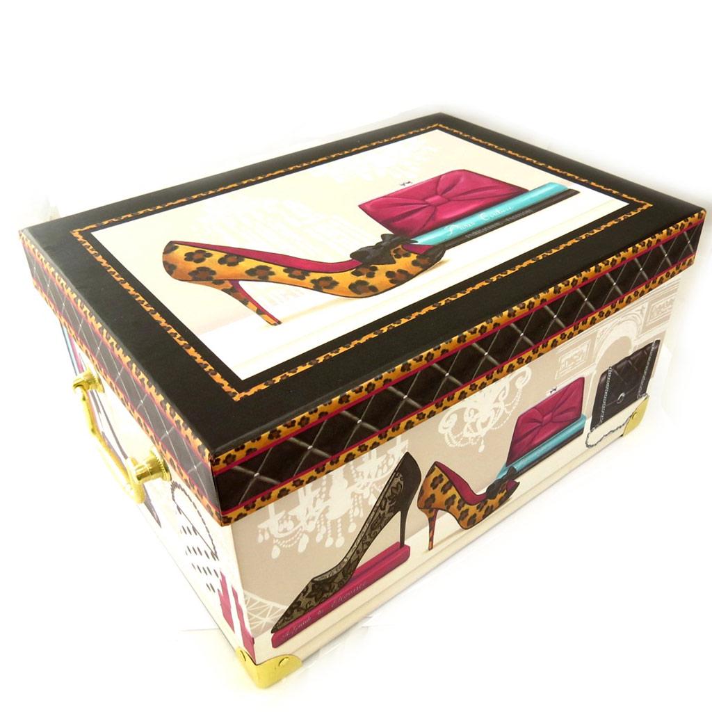 Les Trésors De Lily [K6176] - Set of 3 'Belle Epoque' Beige-brown Souvenir Boxes