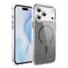 Custodia protettiva magnetica glitterata per iPhone 17 Pro Max con pulsanti in lega di alluminio