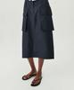 Leuba French Cotton Chino Skirt - Navy