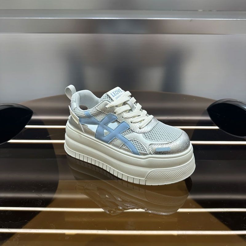 Thick-soled Heightening German Training Shoes Women's Spring and Summer New Hollow Breathable Casual Sports Dad Shoes