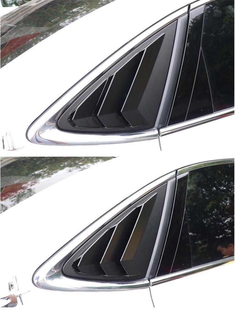 Kompatible Heckscheibenjalousien, Spoilerentlüftungen und dreieckige Fensterumbauten für Roewe i6/ei6/i6plus.