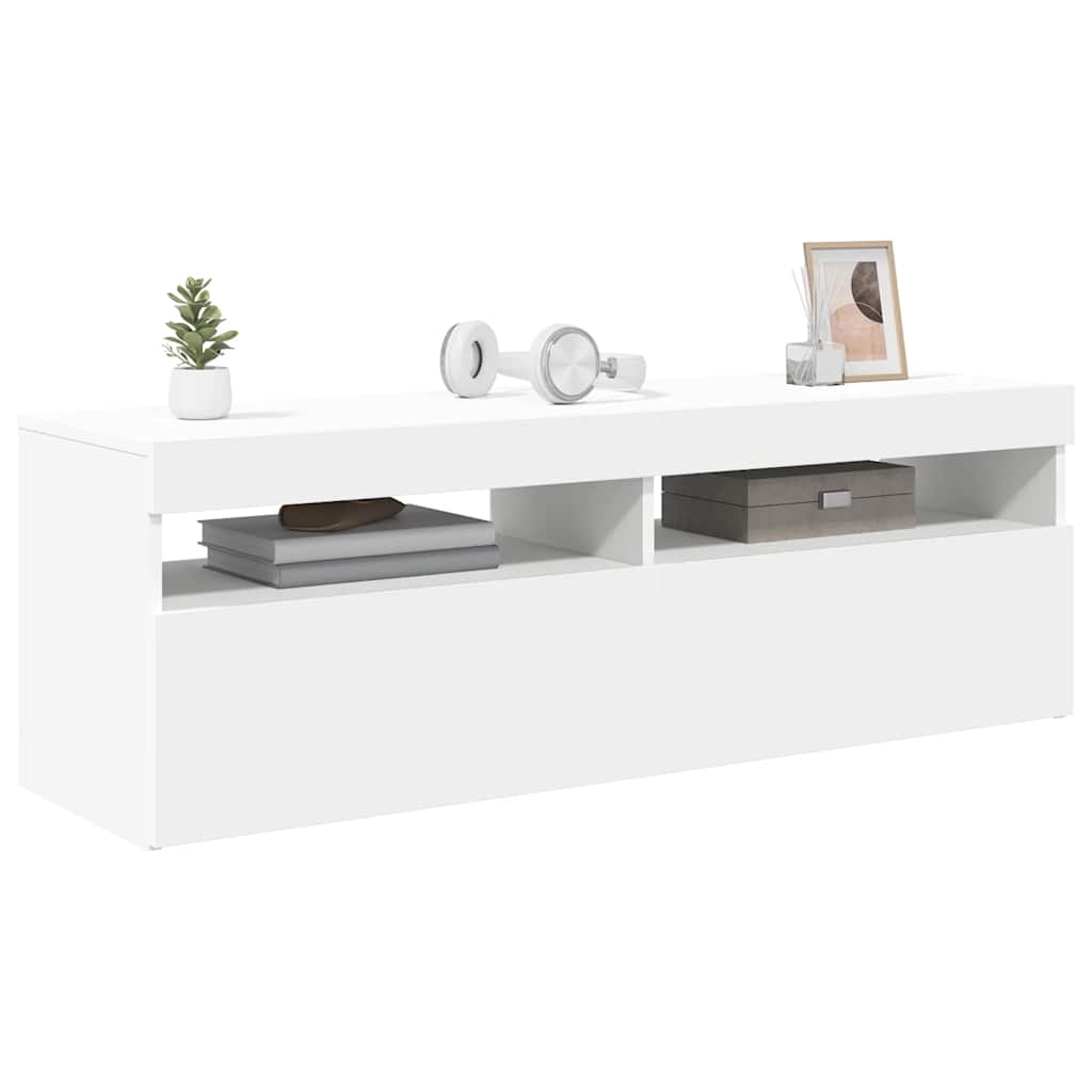Moderne, Minimalistische TV-Schränke Mit LED-Beleuchtung Für Wohnzimmer Und Schlafzimmer, Aufbewahrungssideboards, 120x35x40 Cm