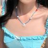 Vacanza al Mare~ Collana di Conchiglie Ragazze Accessori di Design di Nicchia di Alta Gamma Vento da Vacanza in Spiaggia Catena per la Clavicola
