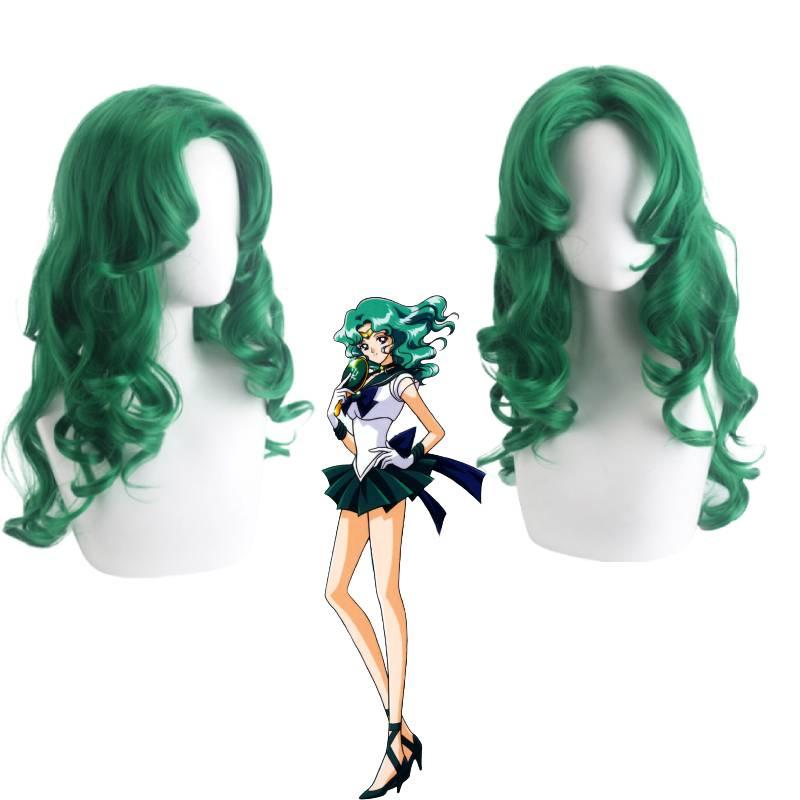 Kaiou Michiru Cosplay Wig For Anime Fans Medium Length, High Temperature Fiber, Cartoon Style
