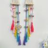 Bohemian Woven rainbow ornaments girl hairpin storage rack wall decoration pendant headdress finishing rack