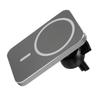 15W Square Magnetic Suction Wireless Charger Car Mobile Phone Holder Fast ChargingGrey