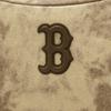 New MLB Denim Shoulder Bag Unisex Charcoal Gray/Hemp Sandy Brown 3ABQBV45N