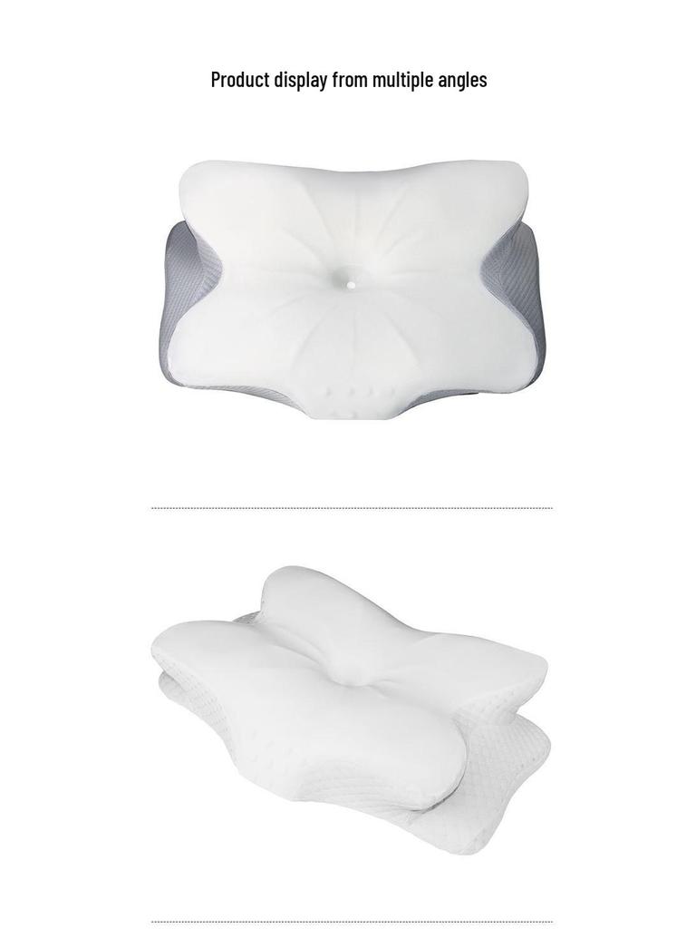 Verdicktes Schmetterling Eis-Seide Memory-Schaum Zervikal Nackenstützkissen Paar