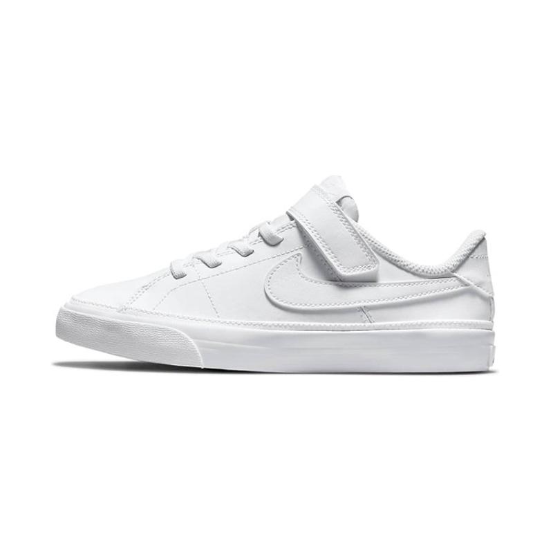 Nike Court Legacy Triple White PS Sneakers DA5381-104 33.5