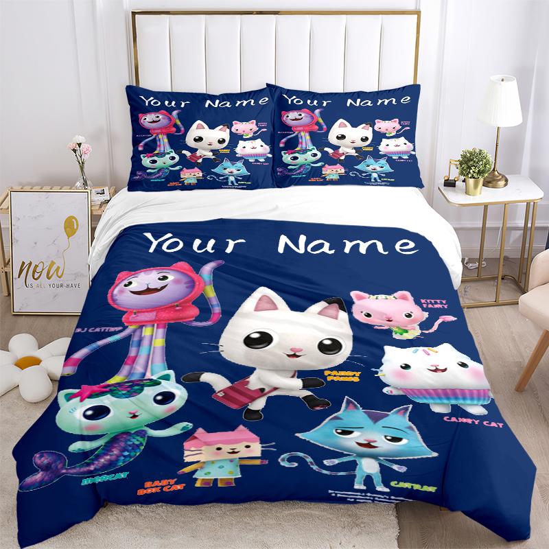 Custom Textile Dollhouse Fun Bedding 3 Piece Set HD Print Duvet Cover Pillowcases for Teens Adult Bedroom Decoration