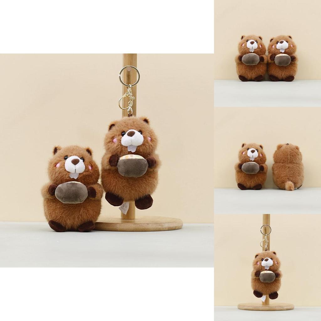 Marmoset Soft Plush Doll Keyring For Children Kids Gift Animal Bag Accessory