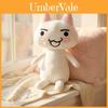 Inoue Toro Stuffed Cat Cushion With Short Plush Material For Bed And Sofa Use