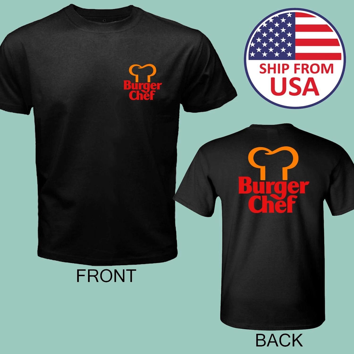 Burger Chef Men s Black Size S to 5XL S