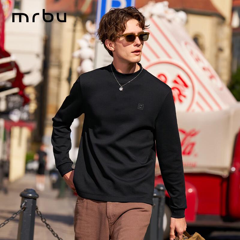 Men s Semi-High Neck Long Sleeve Logo Print T-Shirt L (175)