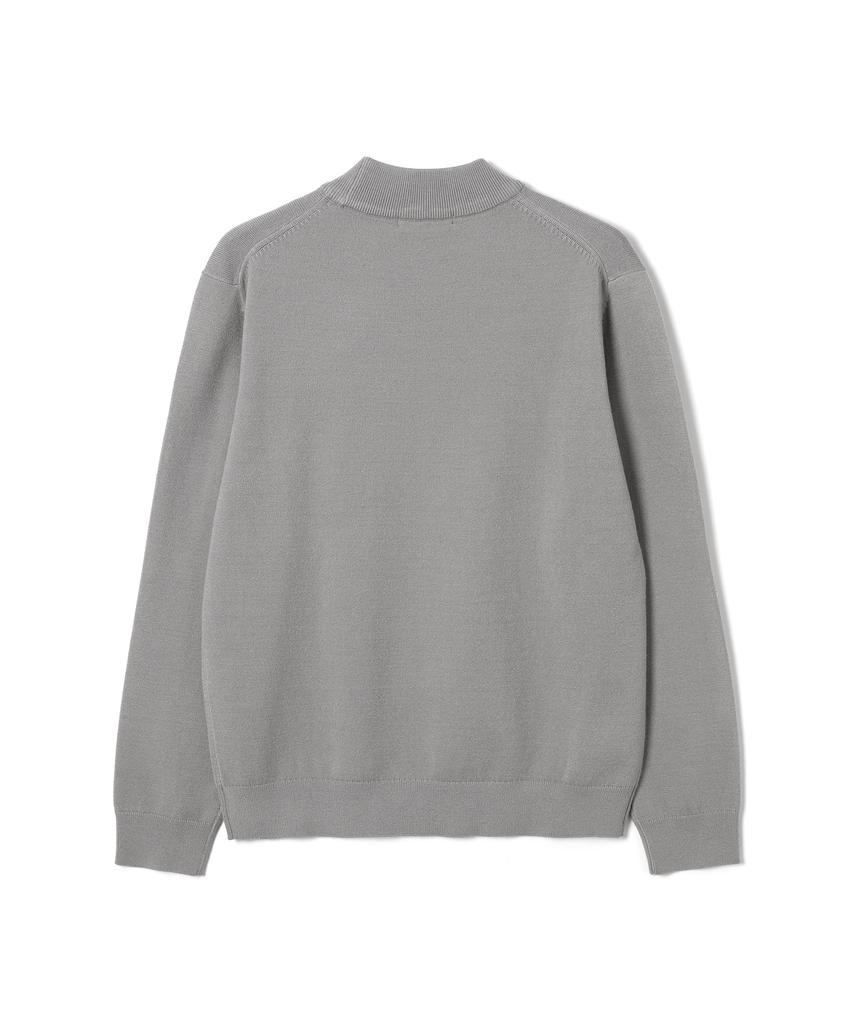 ADHOC Men'S Mock Neck Sweater (K-Grey) (Hbalk90)
