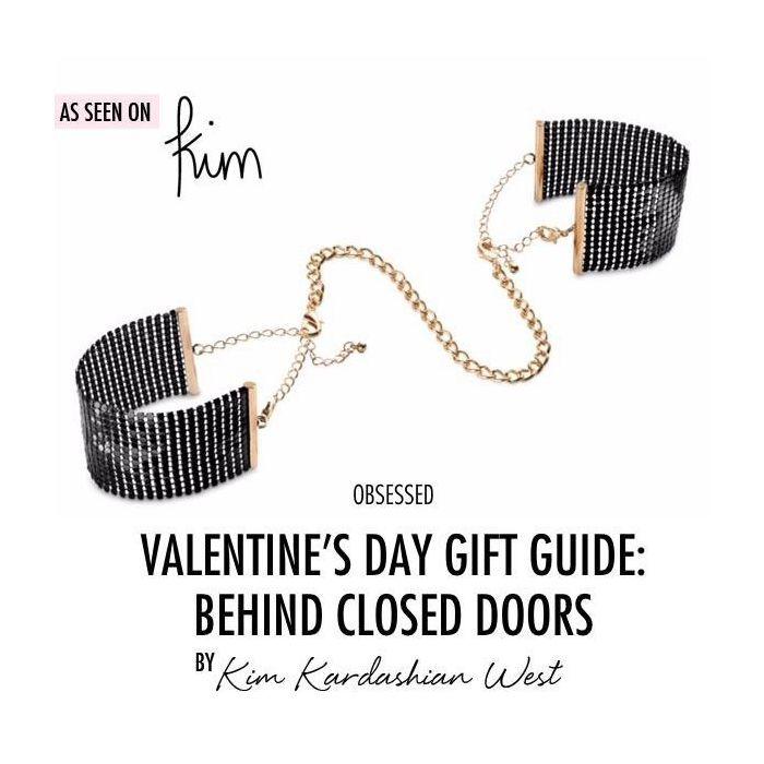 Menotte - Bijoux Indiscret - Desir Metallique - Noir - Adulte - Utilisation prudente