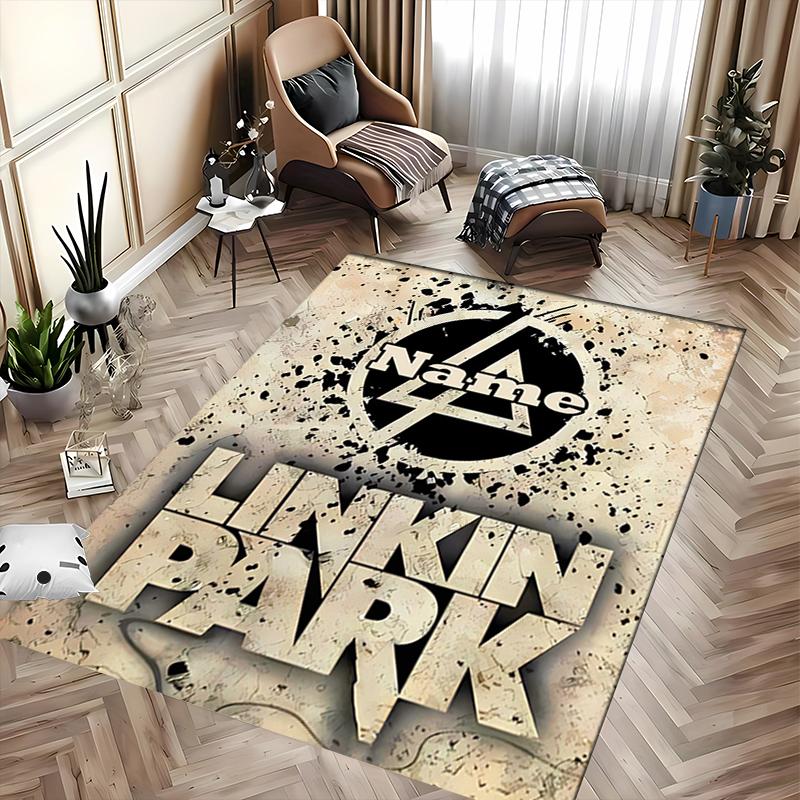 Custom Personalization Linkin Park Area Rug - Perfect For Kitchen, Bathroom,Laundry Room Decor Large Size Available,Gift All Seasons