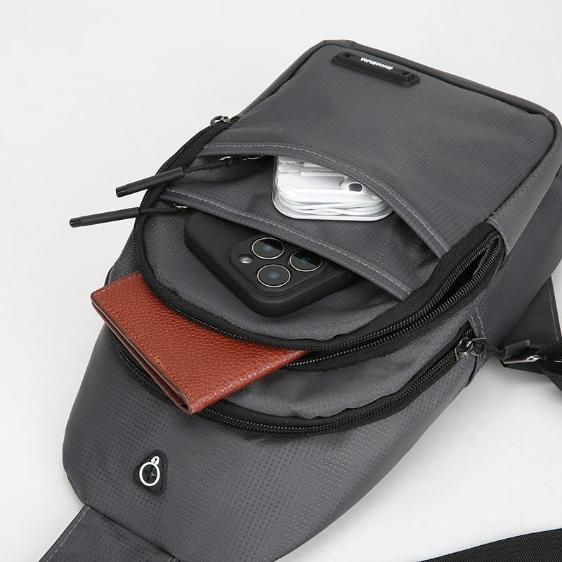 Men's Chest Bag Crossbody Bag Waterproof Wear-resistant Shoulder Bag