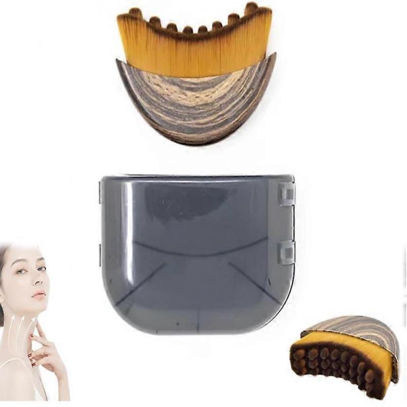 Lymphatic Contour Face Brush,Dry Brushing Face Brush,Lymphatic Drainage Massager