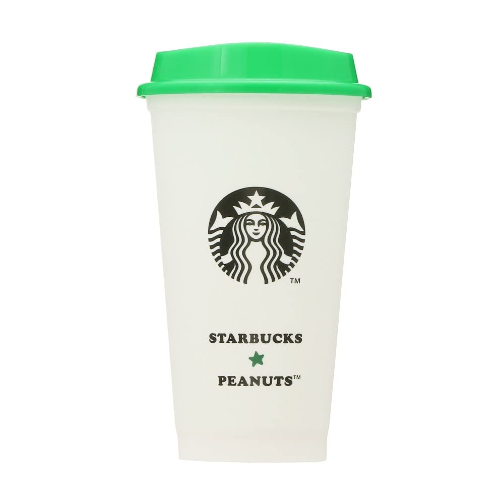 Starbucks Polypropylene Reusable Cup, Snoopy & PEANUTS, Off-White, 473ml