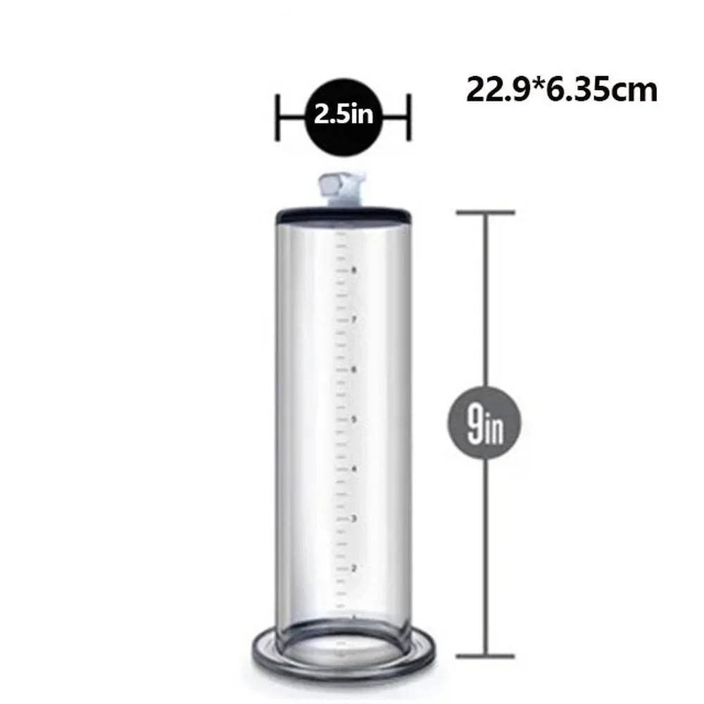 Male Penis Enlarger Vacuum Pump Penis Enlargement Enhancer Adult Sex Toy for Men Lasting Trainer Erotic Products Vacuum Cylinder