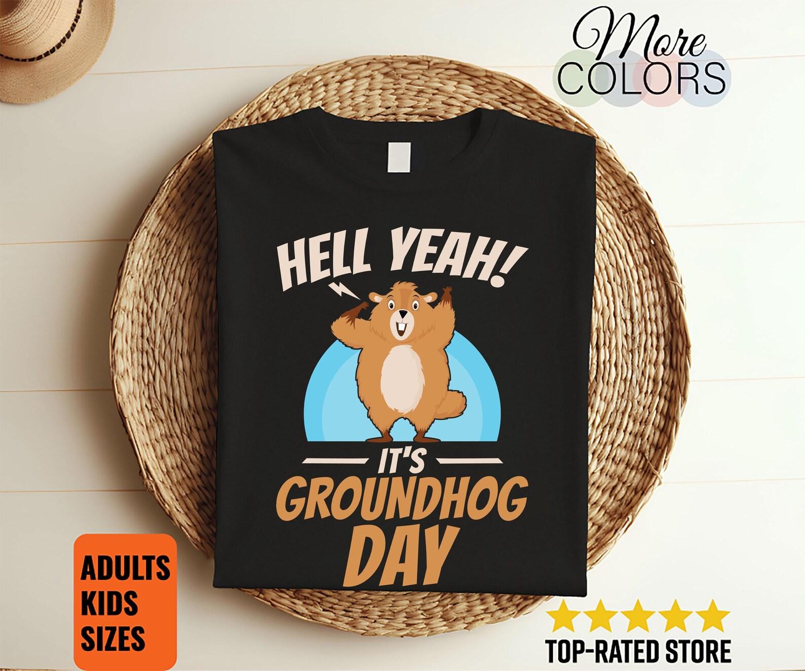 Groundhog Day T-Shirt, Groundhogs Lovers Gift Cute Tee, Respect The Groundhog TShirt, Cute Woodchucks Animal, Ground Hog Marmots Present, 140