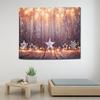 Christmas Wall Tapestry Wall Hanging Mat Carpet for Living Room Bedroom Dorm Home Decor