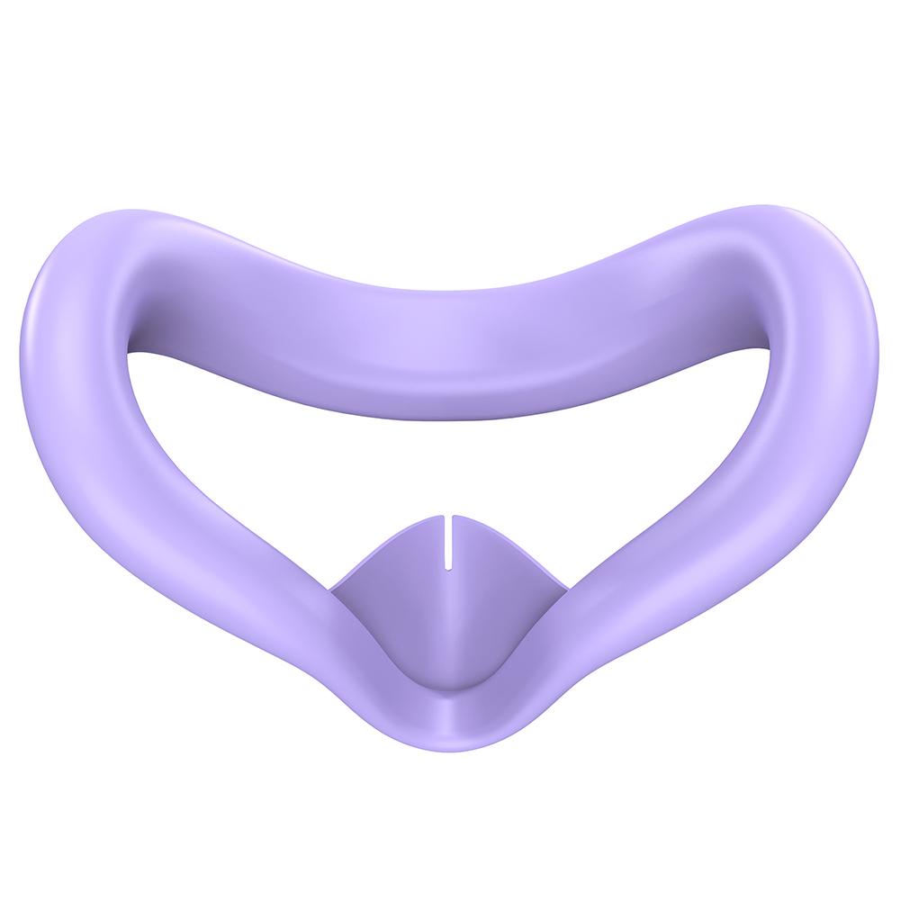 

Силиконовая накладка на лицо для VR, влагозащитная подушка для лица с носовой накладкой против протекания, сменная подушка для лица для Meta Quest 3S фиолетовый