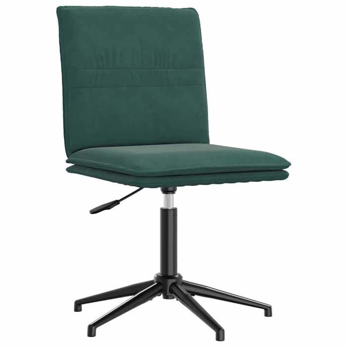 VidaXL Dining Chair Dark Green Velvet, Chair, Living Room Chair, Accent Chair, Kitchen Chair, Seat of 4101269