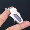 Birthday Gift For Her Natural Charoite Gemstone Pendant 925 Sterling Silver