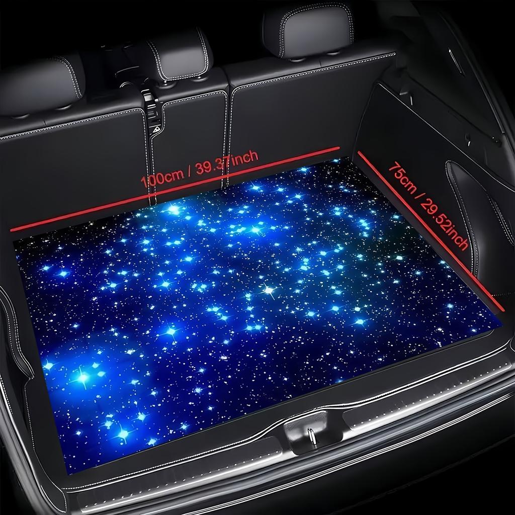 1Pcs  Romantic Dream Print Car Trunk Mat Non-Slip Heavy-Duty Cargo Liner for SUVs Sedans Trucks  Protects Against Pets Protective Cover