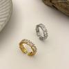 Stylish New Design Sparkling Zircon Rings for Women Elegant Party Jewelry Gift