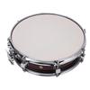 Snare Drum 14 Inch Super Slim Stainless Steel Student Snare Drum with Drumsticks for Practice Performance Wine Red