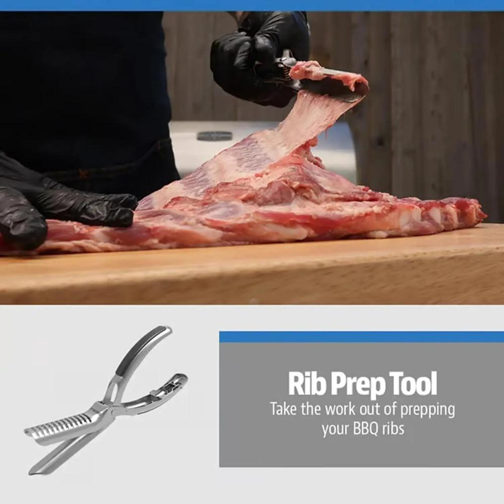 Easy Membrane Removal BBQ Rib Preparation Tool Stainless Steel Rib Skinner  Butcher Tool