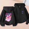 Lovci démonů K-pop Film Mikina na zip Módní Oversized Bunda Zapínací Mikina Streetwear