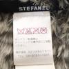 STEFANEL Hooded Rabbit Fur poncho Gray Jacket Women Used