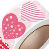 500 Pieces heart Stickers Roll Decoration 8 Patterns labels for Scrapbooking DIY Crafts Theme