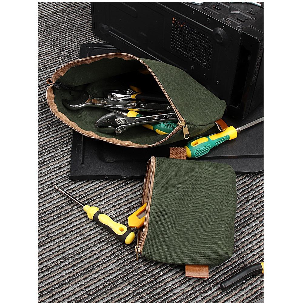 Portable construction tool kit, electrician bag, canvas, thickened, hardware tool storage bag, vehicle maintenance tool kit