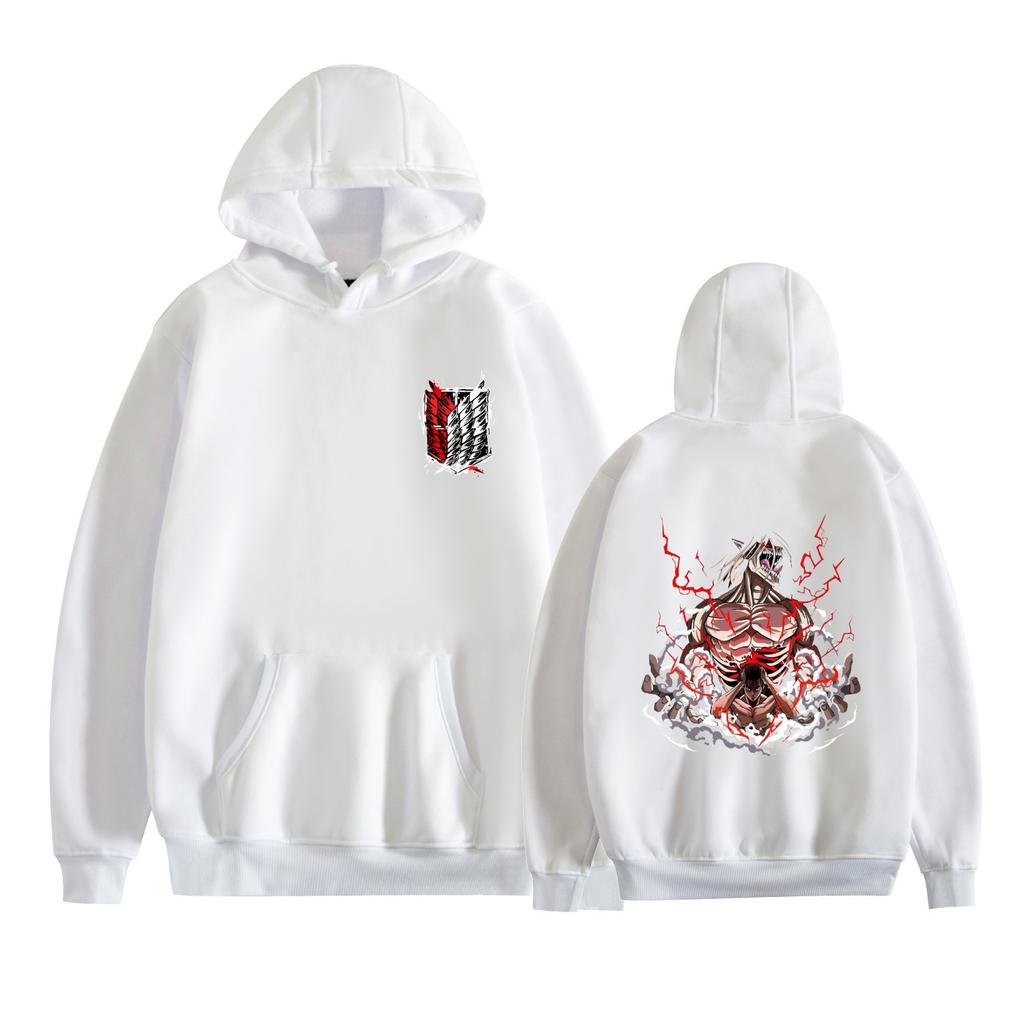 Attack on Titan Anime Hoodies Herbst Langarm Unisex Cartoon Pullover Streetwear Grafik Kleidung Sweatshirt