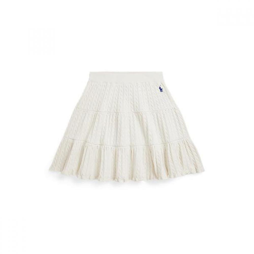 Polo Ralph Lauren Girls  Mini Cable Tiered Skirt 7 16 Cwposktg6h20159100 S